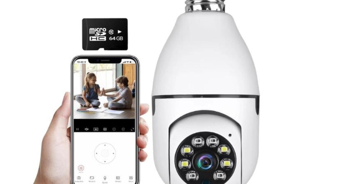 wireless wifi light bulb cctv camera
